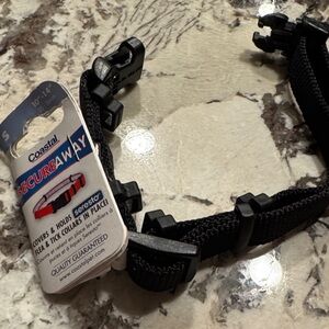 Coastal SecureAway Black Nylon Dog Collar Small - 5/8” X 10”-14”.